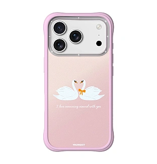 قاب Swans In Love قو های عاشق صورتی یانگ کیت Youngkit آیفون